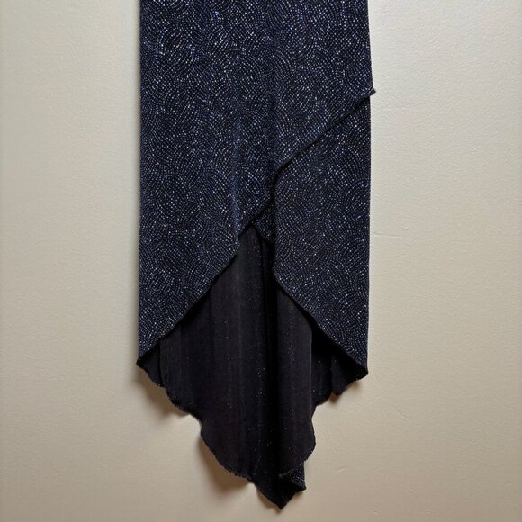 Vtg City Triangles Women Babydoll Slip Dress Sz L Metallic Whimsigoth Grunge 90s - Picture 4 of 14